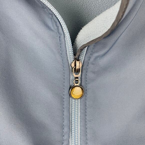 Nike Fleece Jacket‎ Basic Full-Zip Slate Blue Futuristic Gorpcore Techwear Small - Picture 3 of 12